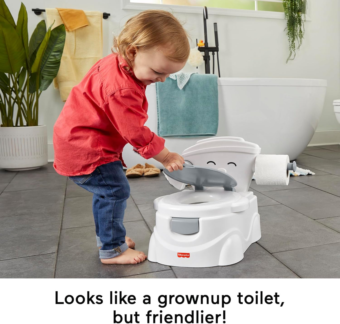 Fisher-Price™ 2-N-1 Toddler Toilet Cheer for Me! Potty Training Seat with Sounds and Phrases and Removable Potty Ring