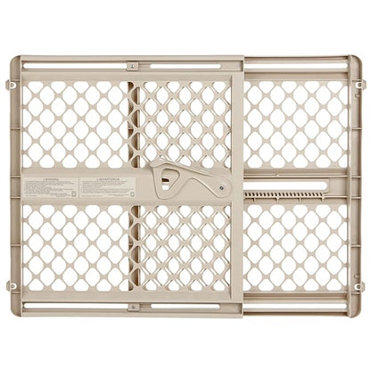 Toddleroo by North States - Supergate Secure Baby Gate: Plastic Pressure Mount Baby Gate for Doors & Hallways, Adjustable Indoor Safety Gate, Made in USA, 26 to 42 inches Wide, 26 inches Tall, Sand