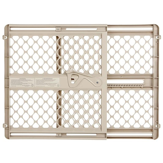 Toddleroo by North States - Supergate Secure Baby Gate: Plastic Pressure Mount Baby Gate for Doors & Hallways, Adjustable Indoor Safety Gate, Made in USA, 26 to 42 inches Wide, 26 inches Tall, Sand