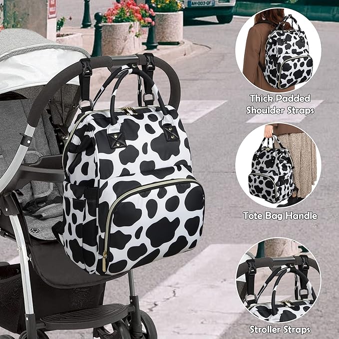 Femuar Diaper Bag Backpack Multifunction Maternity Diaper Bag for Baby Girls & Boys Large Capacity Travel Nappy Bags