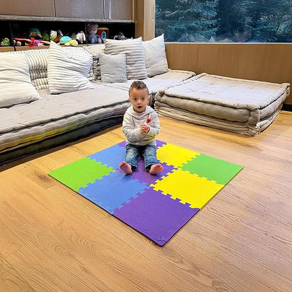 MioTetto Baby Play Mat, Comfortable Playtime Mat – Portable Foam Floor Tiles, Safe Baby mat for Floor for Crawling & Development, Soft Play mat for Babies, Stylish Interlocking Foam Tiles