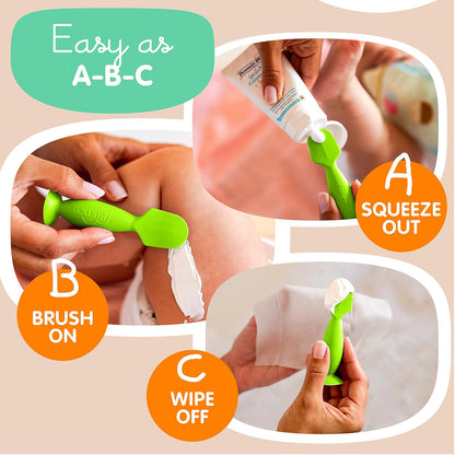 Bumco Diaper Cream Spatula - BPA-Free Diaper Bag Essentials, Soft Butt Spatula Baby, Mom-Invented Butt Paste Spatula, Bumco Diaper Cream Spatula, Flexible Diaper Cream Applicator, Baby Bum Brush