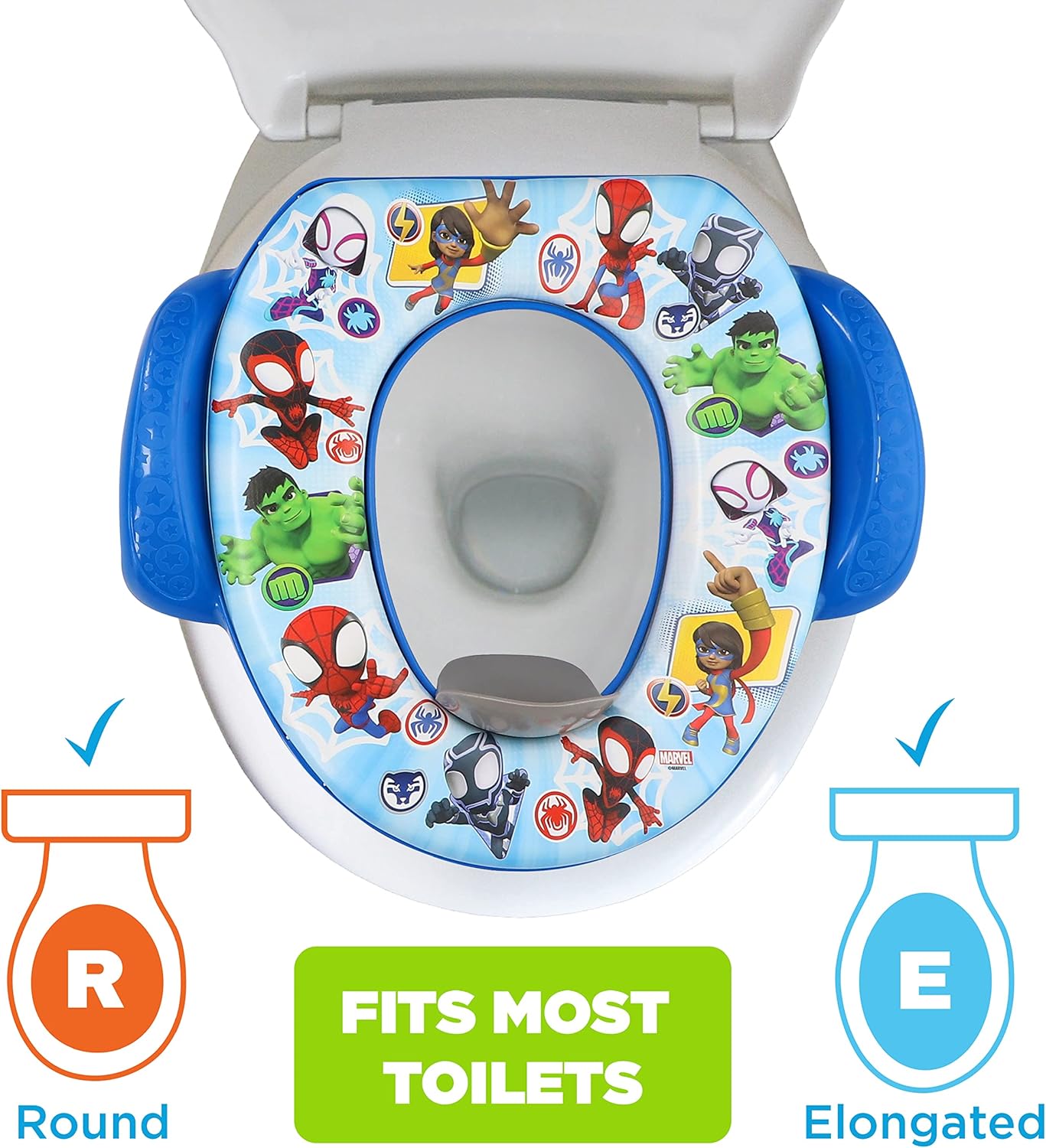 Pinkfong Baby Shark 2 Piece Essential Potty Training Set - Soft Cushion, Baby Potty Training, Safe, Easy to Clean, Step Stool