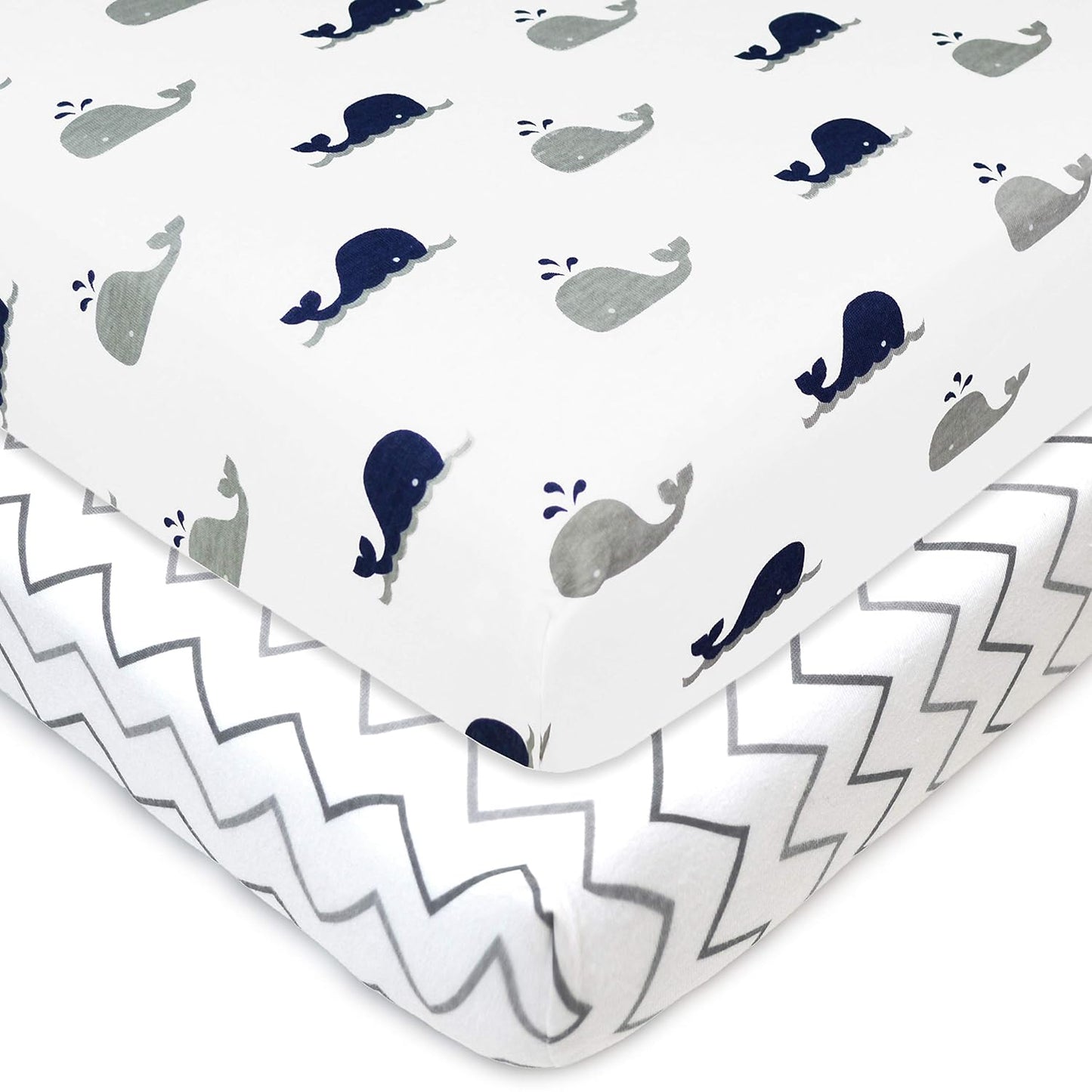 TL Care 100% Natural Cotton Fitted Pack and Play Sheet 39" x 27" - Soft & Breathable Pack N Play Sheet for Playpen, Playard & Mini Crib Mattress, Alphabet, for Boys & Girls