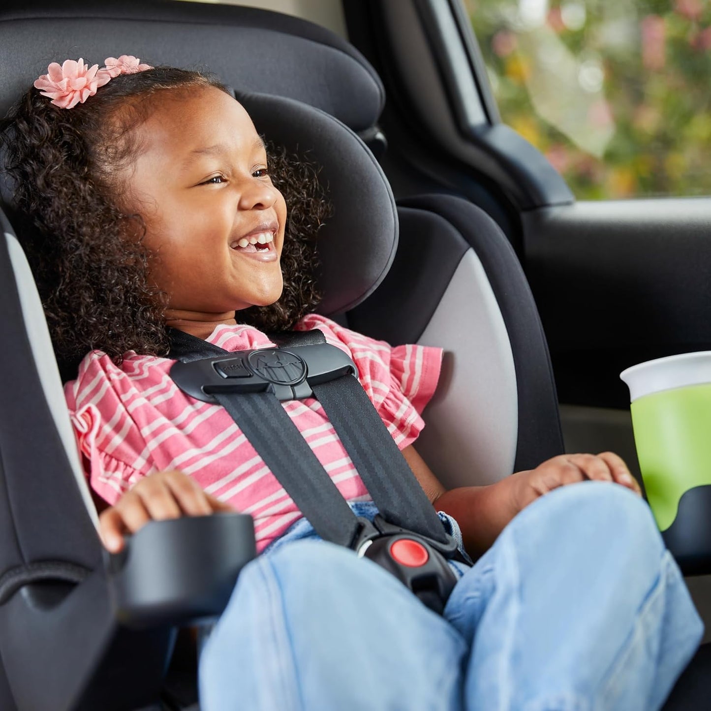 Safety 1st Grand 2-in-1 Booster Car Seat, Converts from High Back to Belt-Positioning Booster, High Back Seat for Kids 40-65, and Belt-Positioning 40-100 Pounds, Capri Teal