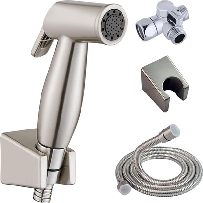 Handheld Bidet Sprayer for Toilet, Lockable Push Button, ABS Bidet Sprayer Set with Hose & T-Valve, Easy Install - Niken Color