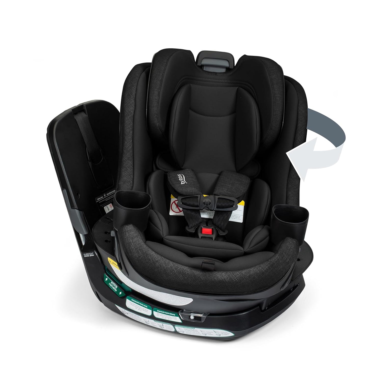 Britax Galaxy360 Slim Rotating Convertible Car Seat with SwivelSmooth Steel Ring – Teak