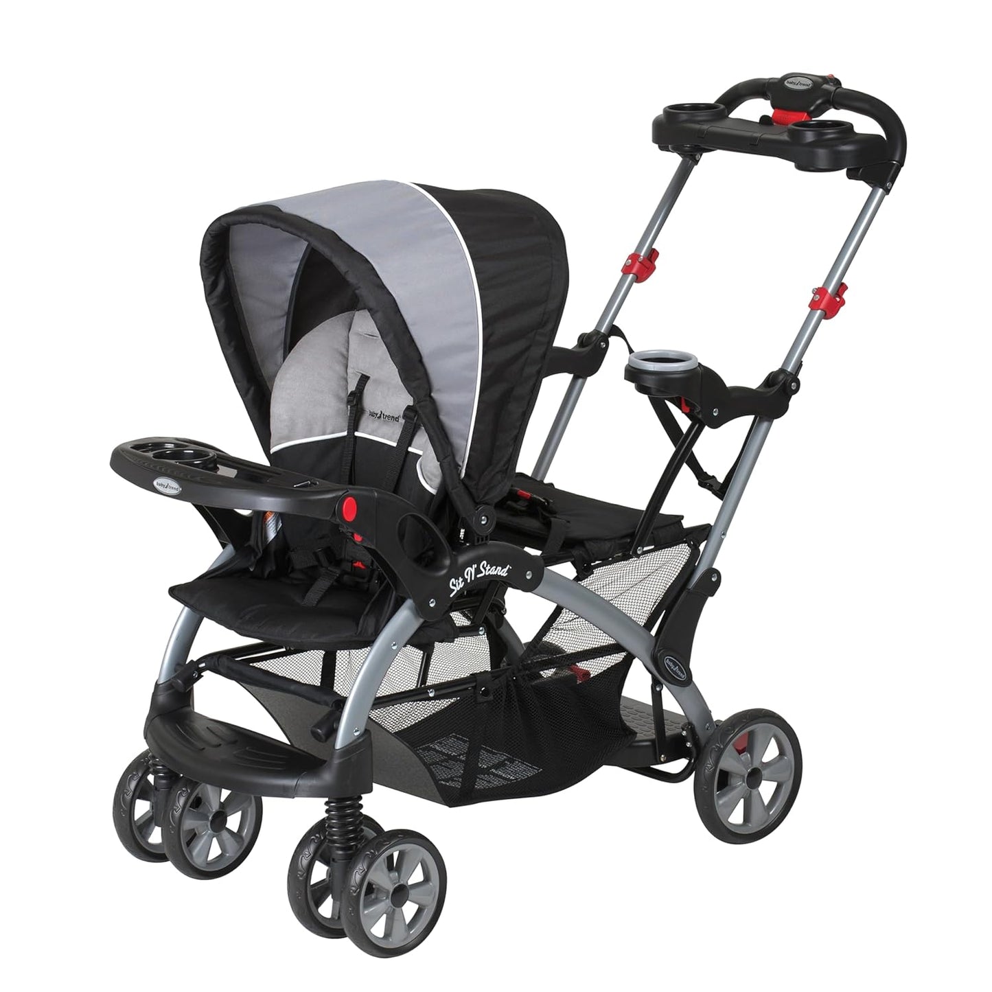 Baby Trend Sit N' Stand® Double 2.0 Stroller, Dash Black