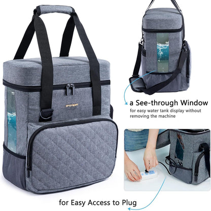 SFYBYHEART Carrying Case Compatible with Baby Brezza Formula Pro Advanced Formula Dispenser Machine Carrying Bag - Baby Formula Mixer Travel Bag with Pockets for Baby Essential, Pumps, Baby Bottles