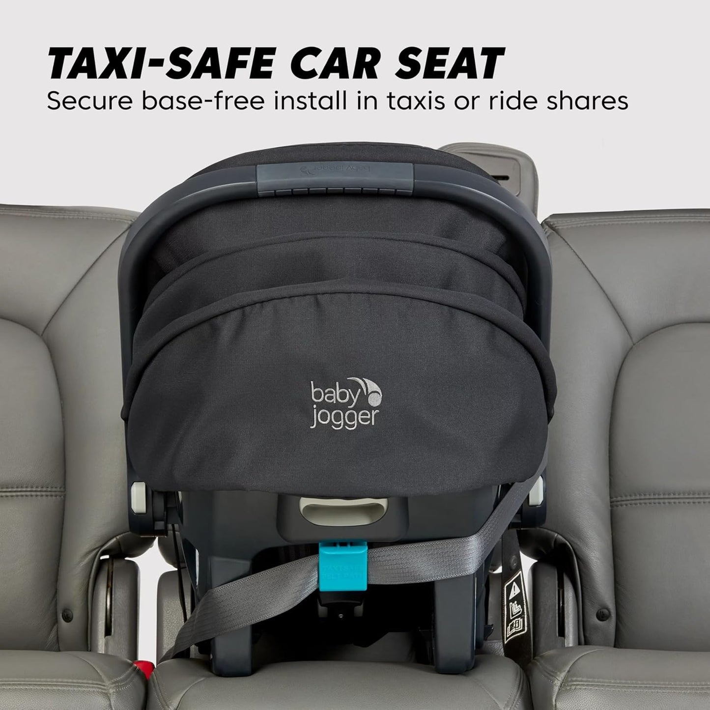 Baby Jogger® City GO 2 Infant Car Seat, Lunar Black – Lightweight Rear-Facing Infant Car Seat, Travel System Compatible, Taxi-Safe
