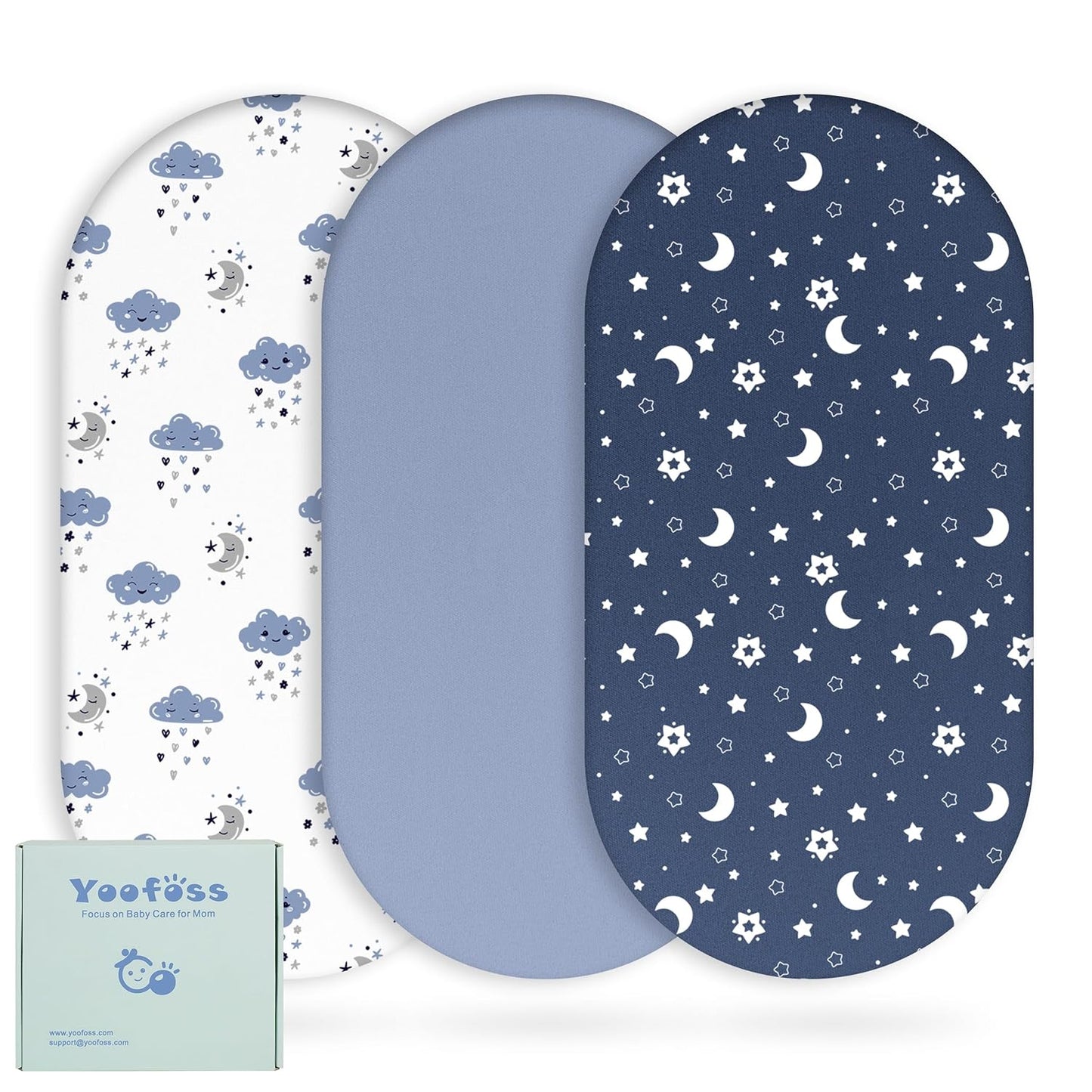 Yoofoss Pack and Play Sheets Fitted, Mini Crib Sheets 2-Pack for Pack N Play Mattress, Stretchy Playard Sheet, Soft and Breathable Green+Giraff
