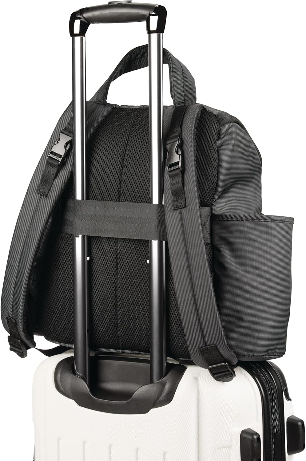 Skip Hop Diaper Bag Backpack: Forma, Multi-Function Baby Travel Bag with Changing Pad & Stroller Attachment, Jet Black