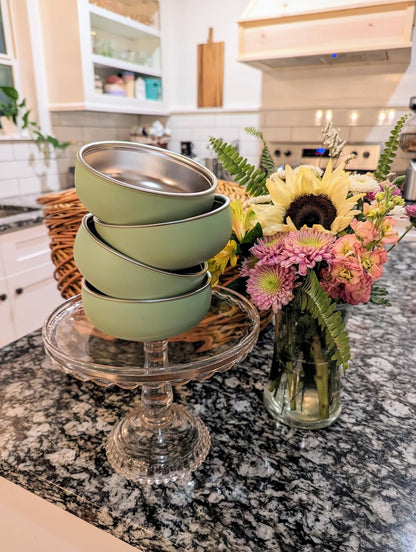Monkey Proof™ Non-Toxic Stainless Steel Child Bowl 5” with Non-Slip Silicone Shell, Multi-color, (Set of 4 bowls) Unbreakable, Mess Free Feeding for Babies, Toddlers, Kids, BPA free