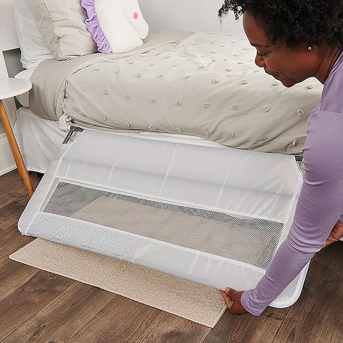 Regalo Safety Swing Down Bed Rail Guard for Toddlers, 43" Bed Safety Rail with Patented Gap Guard, Toddler Bed Rail Fits Twin, Full & Queen Beds, Guard Rail for Kids Bed, American Designed & Owned