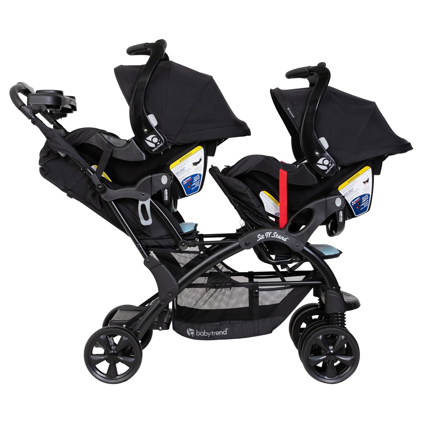 Baby Trend Sit N' Stand® Double 2.0 Stroller, Dash Black
