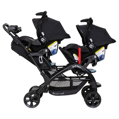 Baby Trend Sit N' Stand® Double 2.0 Stroller, Dash Black