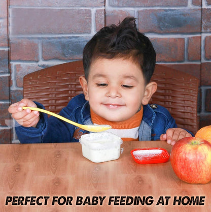 ARSUK Baby Food Containers (4oz/120ml, 8 Pack) - Small Plastic Containers with Lids - Toddler Snack Containers - Reusable Freezer Safe Food Storage Jars - BPA-Free, Leakproof & Microwave Safe