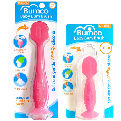 Baby Bum Brush - BPA-Free Diaper Cream Spatula with Suction Cup Base, Soft & Flexible Silicone, Wipe-Clean, Mom-Invented Diaper Bag Essentials