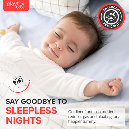 Playtex Baby Anti-Colic Nurser Bottle with Pre-Sterilized Disposable Drop-Ins Liners, 8 Oz Bottles (3 Count), Bottles for Newborn and Breastfeeding Babies, Feeding Essentials