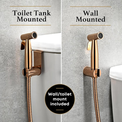 Purrfectzone Bidet Sprayer for Toilet, Handheld Sprayer Kit, Cloth Diaper Sprayer Set - Easy to Install - Stainless Steel