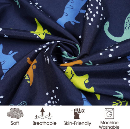 PHF 3 Pack Soft Mini Crib Sheets, Floral & Animal Pack N Play Sheets for Baby Boys Girls, No Slip Universal Fit for Pack N Play, Playard, Portable and Mini Crib Mattresses,Floral & Animal
