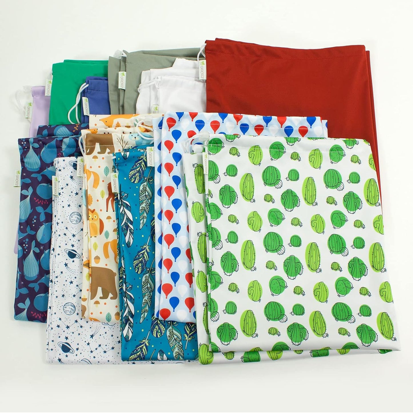 OsoCozy Cloth Diaper Pail Liner - Reusable, Washable, Waterproof Wet Bag with Drawstring. Excellent for Diaper Pails, Garbage Cans, Laundry, Recycling and Storage - Starry Night