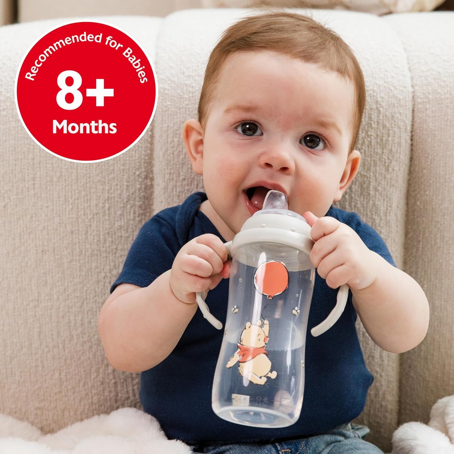 NUK Mickey Mouse Large Learner Cup 10oz 2pk – BPA Free, Spill Proof Sippy Cup