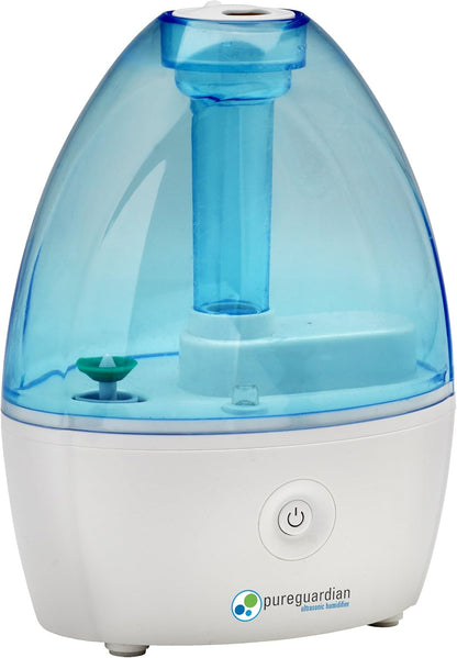 Pure Guardian H910BL Ultrasonic Cool Mist Humidifier, 14 Hrs. Run Time, 210 Sq. Ft. Coverage, Small Rooms, Quiet, Filter Free