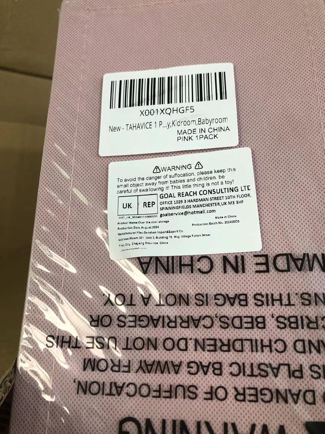 TAHAVICE 1 Pack Over The Door Organizer Storage, Hanging Organizer Closet with 5 Large Pockets 10 Mesh Pockets, 44 lbs Weight Capacity, Behind Door Storage for Nursery Bedroom Bathroom (Dark Grey)