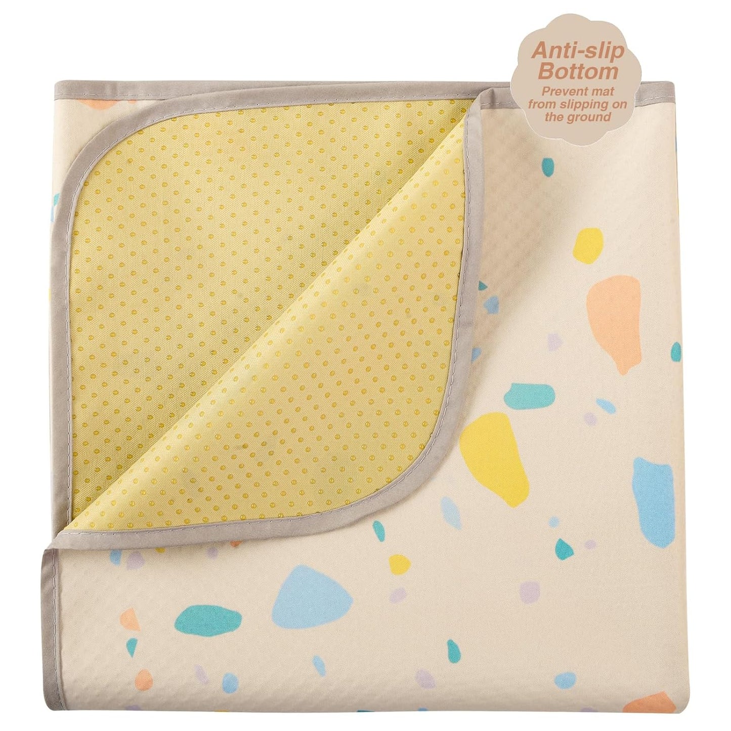 Splat Mat for Under High Chair/Arts/Crafts by CLCROBD, 51" Baby Anti-Slip Food Splash and Spill Mat for Eating Mess, Waterproof Floor Protector and Table Cloth