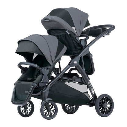 Chicco Corso Flex Infant Car Seat Adapter/Basket for Corso Flex Convertible Stroller, Compatible with Any Chicco Infant Car Seat, Black/Black