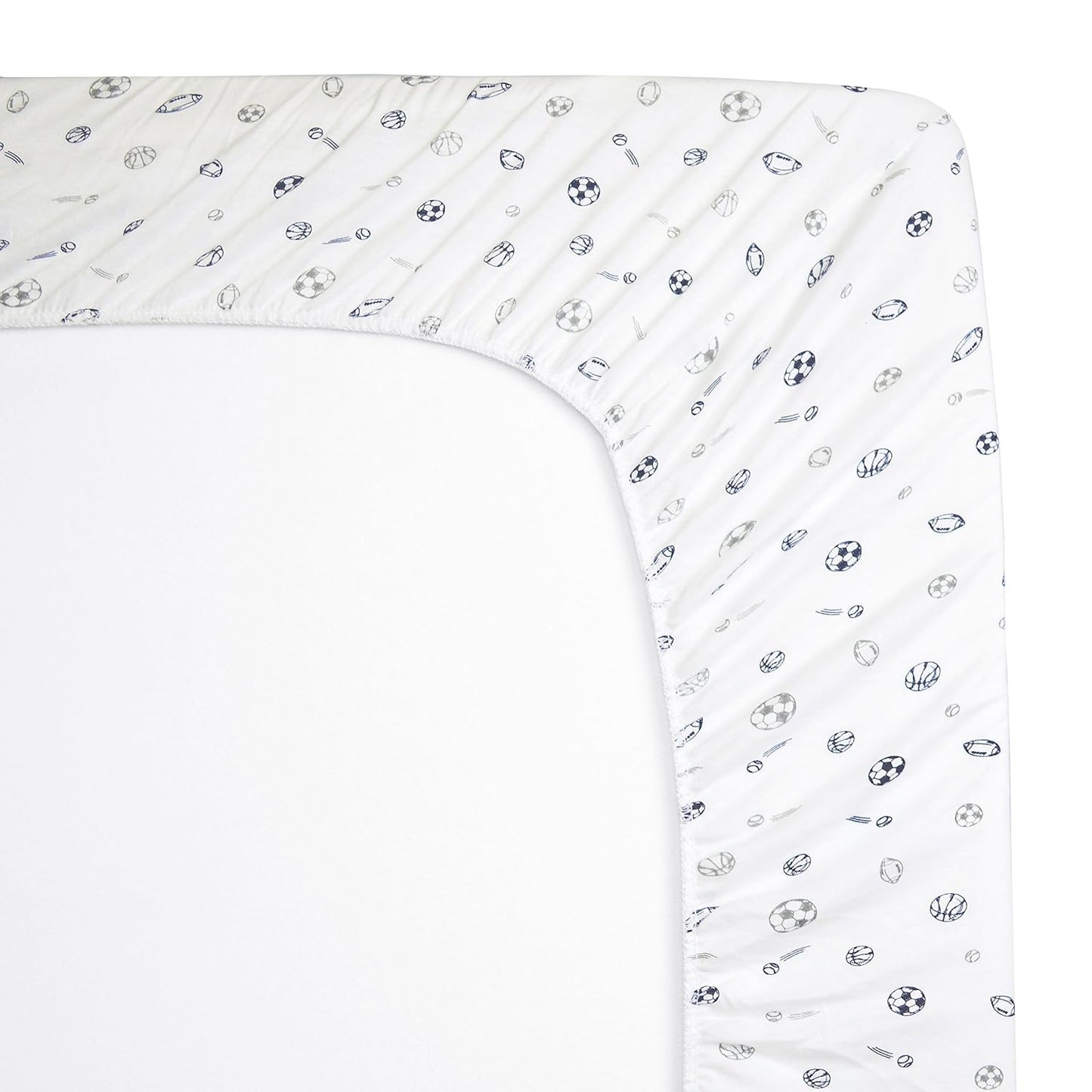 TL Care 100% Natural Cotton Fitted Pack and Play Sheet 39" x 27" - Soft & Breathable Pack N Play Sheet for Playpen, Playard & Mini Crib Mattress, Alphabet, for Boys & Girls
