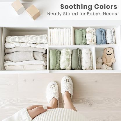 Konssy Muslin Fitted Bassinet Sheets 2 Pack for Baby Girl Boy, Soft Bedside Sleeper Bassinet Sheets Fit for Baby Bassinets, Moses Basket Oval Rectangle Pad/Mattress