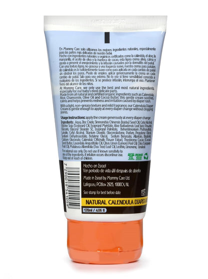 Mommy Care Organic Baby Diaper Rash Cream – Natural Calendula Diaper Cream, Gentle & Soothing Barrier Paste for Newborns, Infants & Toddlers, Prevents & Relieves Rash, 80ml / 2.7 fl oz
