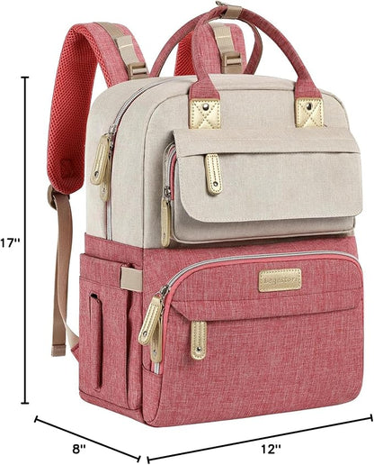 Legestori Diaper Bag Backpack, Baby Girl Diaper Bag, Large Diaper Bag Backpack Gift for Girls, Baby Diper Backpack for Travel with Insulated Pockets and Stroller Straps