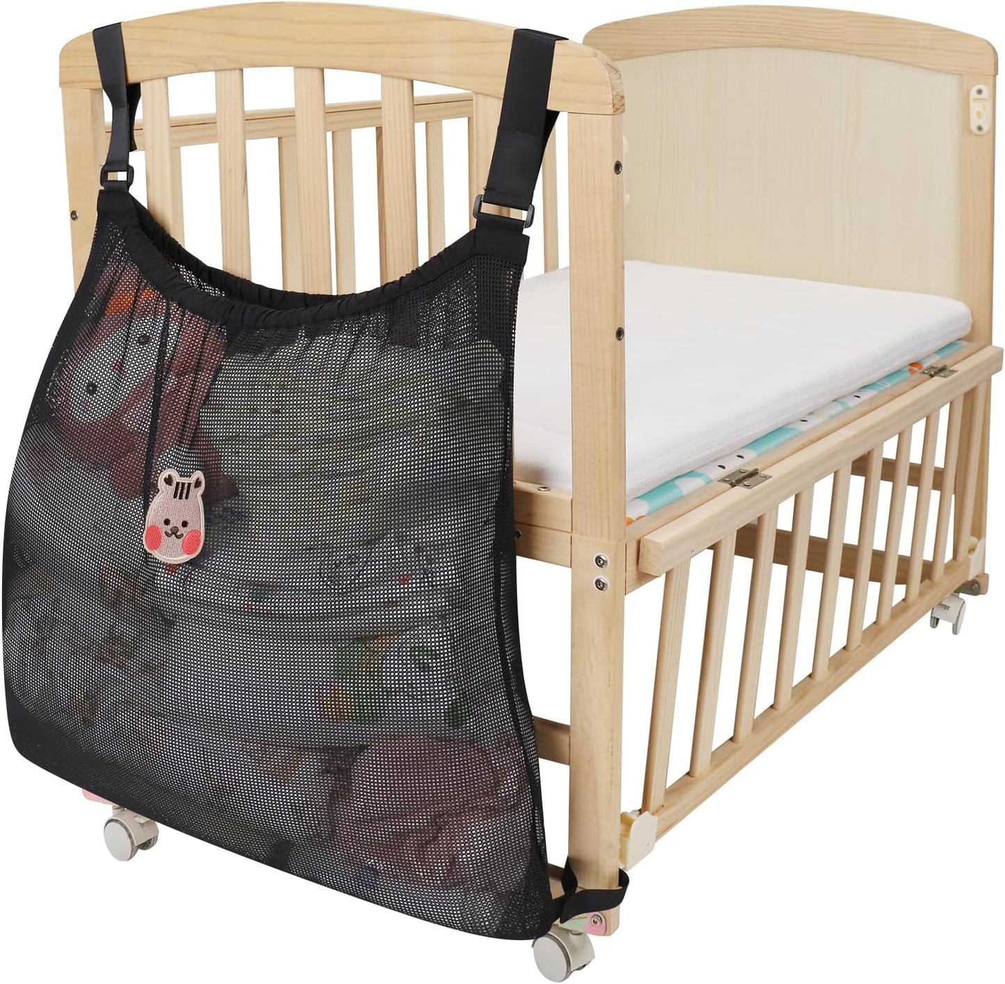 Accmor Universal Stroller Organizer, Large Storage Stroller Bag Fits for Uppababy, Nuna, Britax, Doona Strollers, Non-Slip Adjustable Storage Mesh Caddy Accessories for Stroller Crib