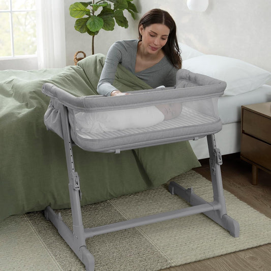 Delta Children - babyGap Whisper Bedside Bassinet, Oatmeal