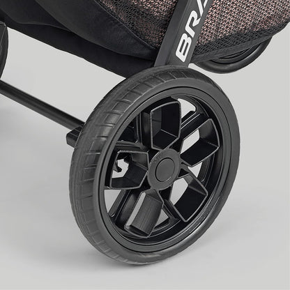 Chicco Bravo LE ClearTex Full-Size Stroller for Babies and Toddlers, UPF-Rated Canopy, GREENGUARD Gold Certified, Lightweight, One-Hand Compact Fold, Pewter/Grey
