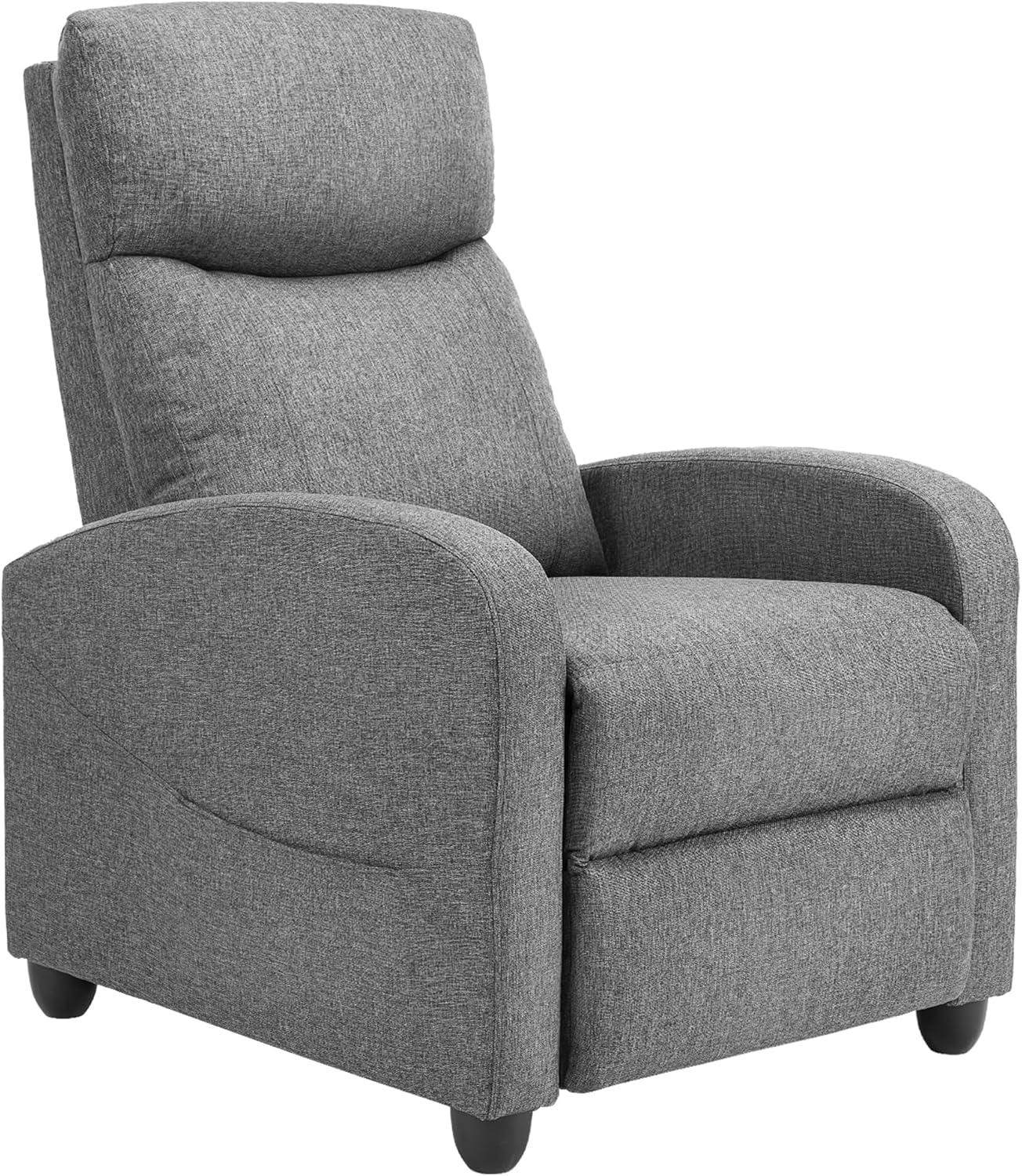 Sweetcrispy Recliner Chair, 360 Swivel Rocker Chair for Adults, Glider Rocker Recliners, Nursery Chairs for Living Room, High Back, Upholstered Deep Seat, Classical Brown