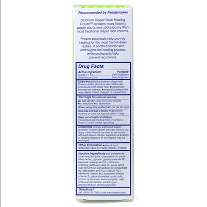 TriDerma MD Baby Stubborn Diaper Rash Relief Cream, Healing for Hard-to-Heal Diaper Rash, Treat and Prevent Diaper Rash and Seal Out Wetness, Non-Greasy Diaper Rash Ointment 4.0 Ounce