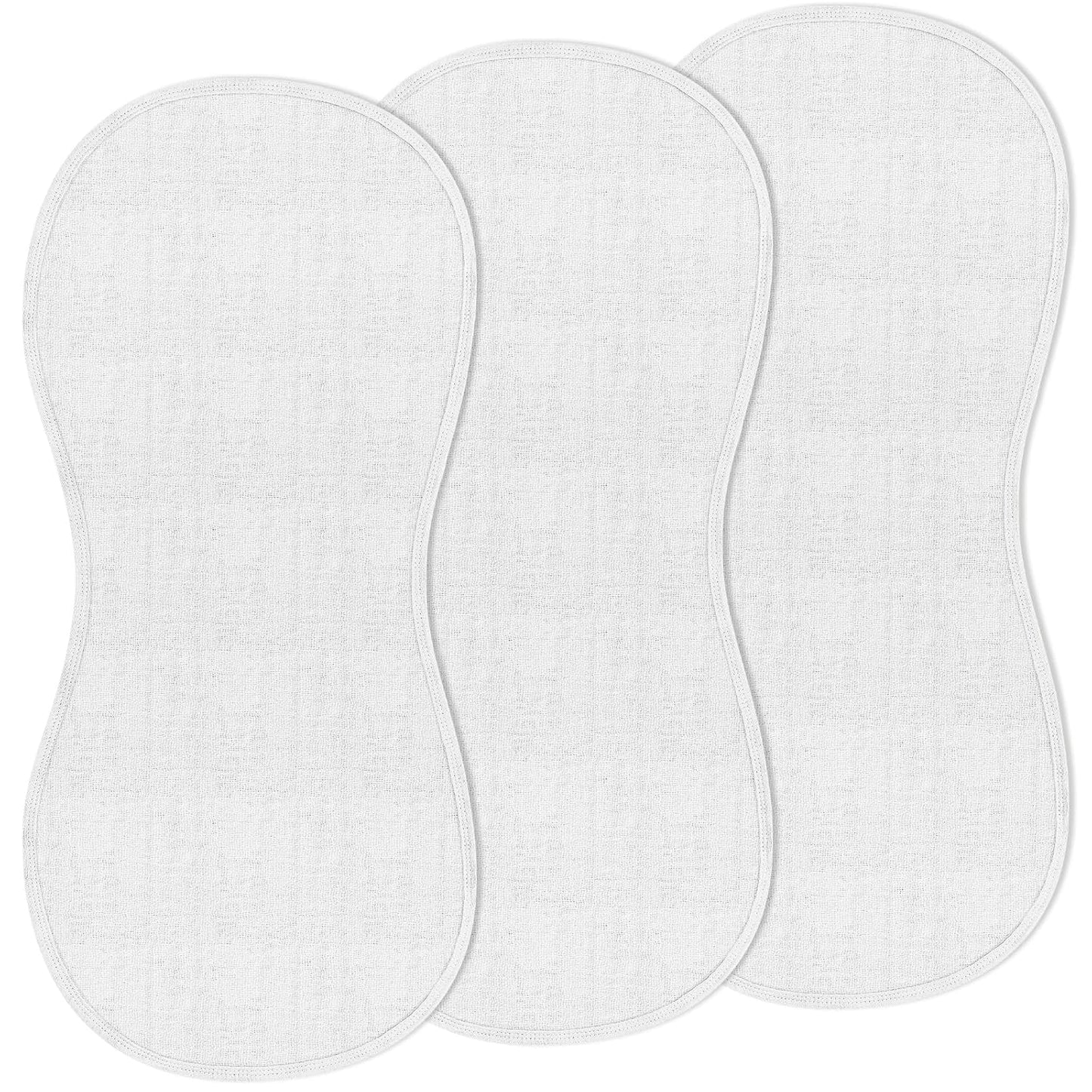 Hahafelt 3 Pcs Changing Pad Liners Fits in Peanut Shape Changing Pad Waterproof Diaper Mats Organic Cotton Peanut Mats are Warm on Baby's Back, Washable Reusable (Starry Style,Multicolor)