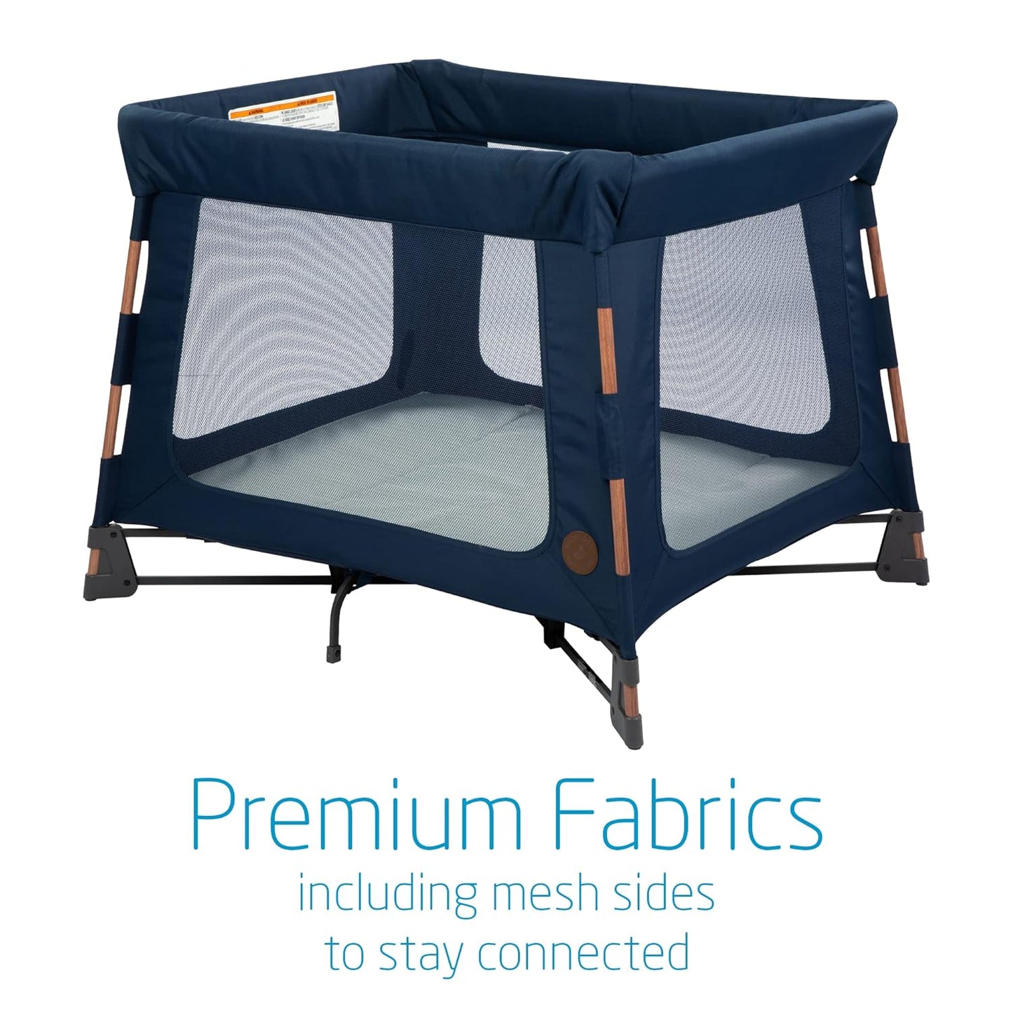 Maxi-Cosi Swift Baby Playard with Mat, Baby Playpen, Play Yard with Bassinet, Portable Playpen for Babies and Toddlers, Classic Oat