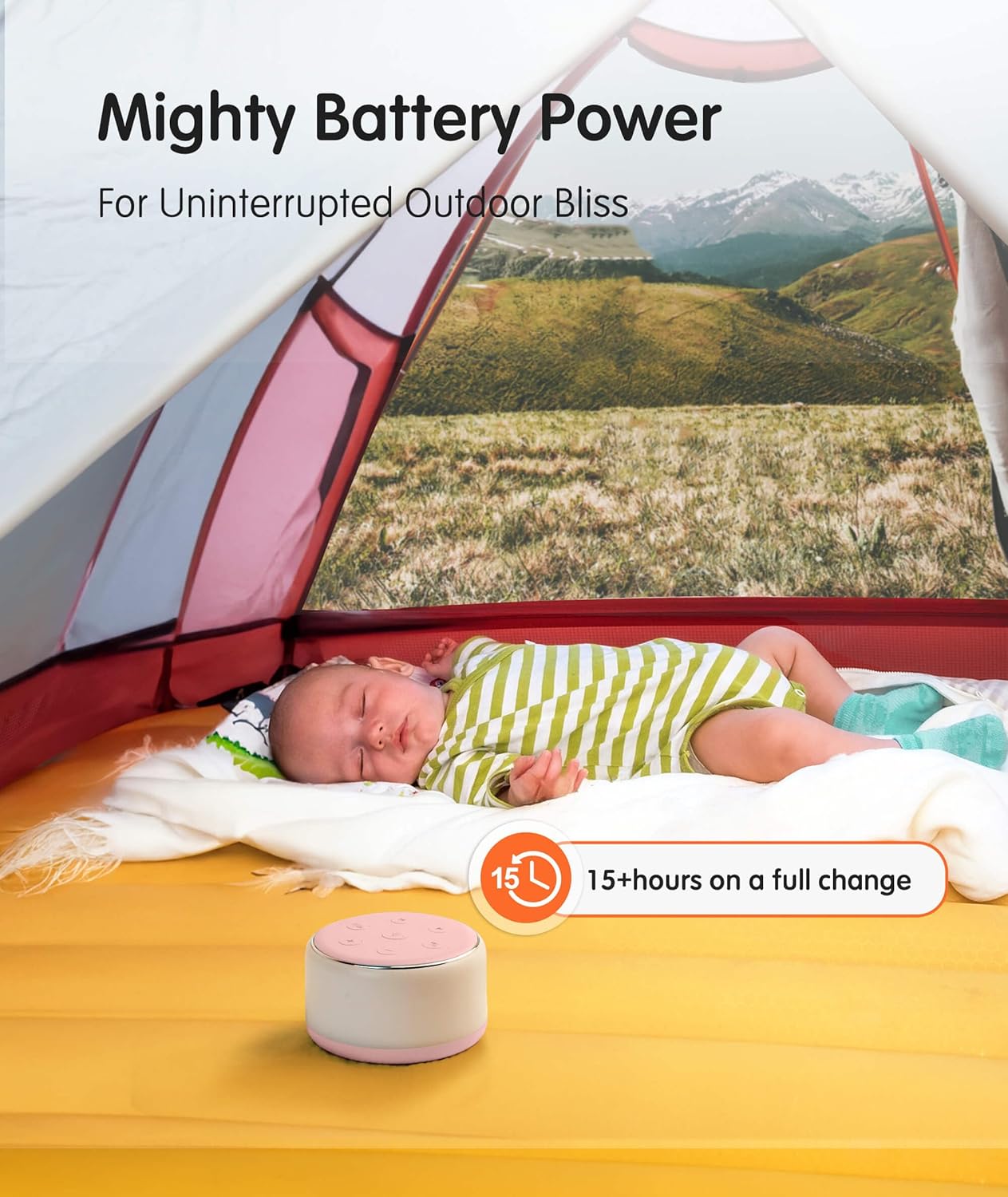 FamiSym White Noise Sound Machine Baby for Sleeping with Night Light – 34 Soothing Sounds, Rechargeable White Noise Machine for Kids Adults, Portable Lullaby Sleep Machine Baby Soother Home Travel
