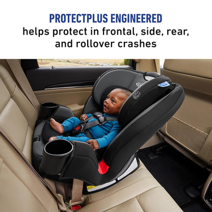 Graco® TriRide 3-in-1 Reclining Car Seat, Clybourne - Rear & Forward Facing Car Seat, Highback Booster, Adjustable Headrest