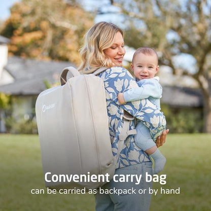 Maxi-Cosi Calao Travel Playard, Infant Bassinet, Toddler Playpen, Portable, Lightweight, Foldable, Easy Setup, with Carry Bag, Breathable Mesh, Truffle