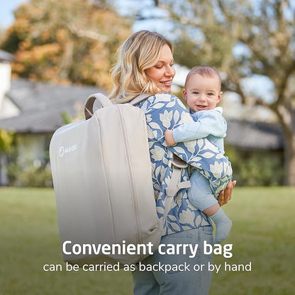 Maxi-Cosi Calao Travel Playard, Infant Bassinet, Toddler Playpen, Portable, Lightweight, Foldable, Easy Setup, with Carry Bag, Breathable Mesh, Truffle