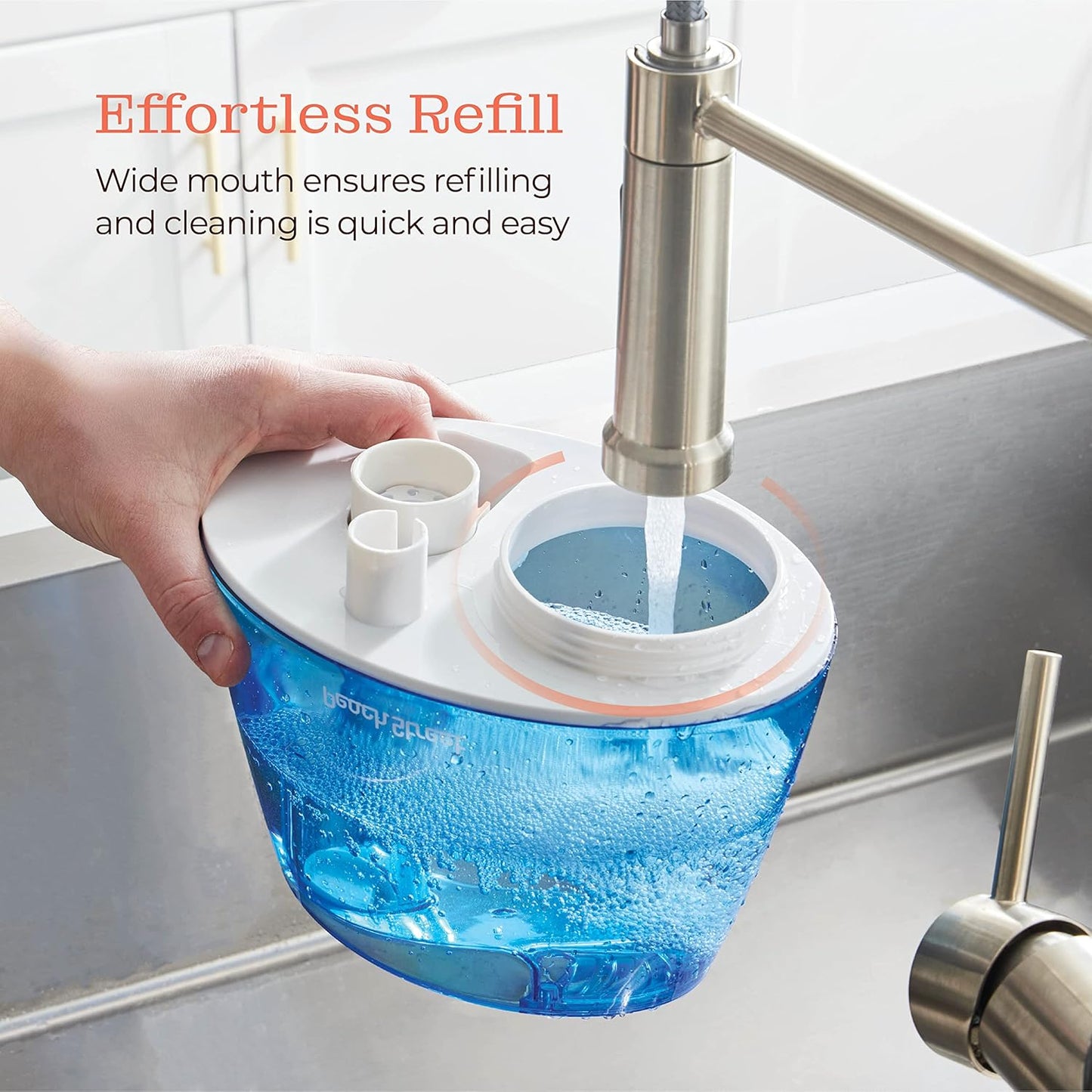 Cool Mist Humidifier - 2.2L Water Tank, for Bedroom, Baby, Quiet Ultrasonic Air Vaporizer, Adjustable Mist Level, 360 Nozzle Rotation, Auto-Shut Off, Large Area Humidifiers Easy Fill and Clean (Grey)