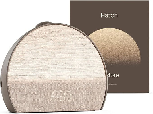 Hatch Restore 3 Sunrise Alarm Clock, Sound Machine, Smart Light (Cocoa) - White Noise, Screen-Free Sleep Routine