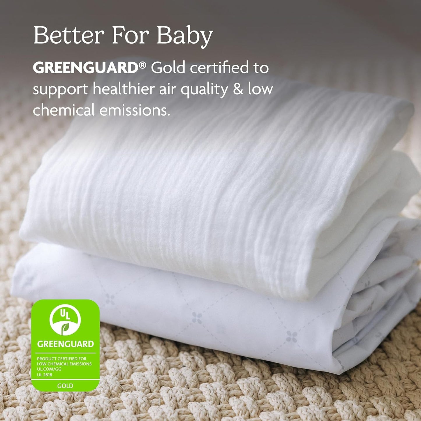 UPPAbaby Mattress Cover for Remi Playard/Soft and Breathable/Machine Washable/Organic Cotton
