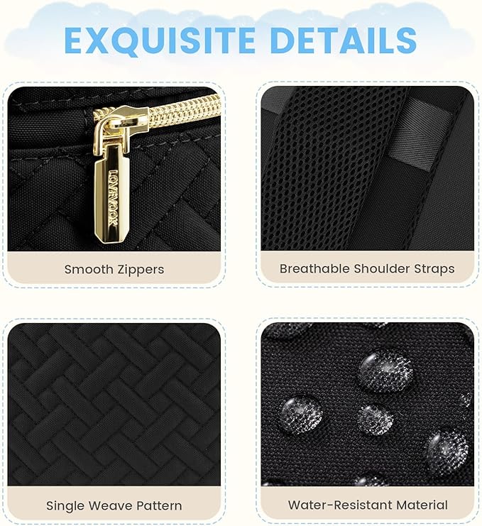 LOVEVOOK Diaper Bag Backpack, Large Capacity Portable Baby Bag with Foldable Diaper Changing Pad, Waterproof Baby Diaper Bags Gift for Mon Dad, Slate Ebony